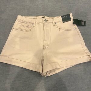 Wild Fable High Waist Cream Shorts